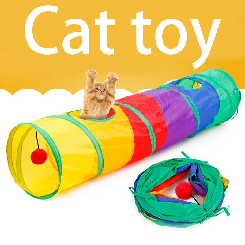 Collapsible Cat Tunnel Tube for Indoor Outdoor Play - Smarsty