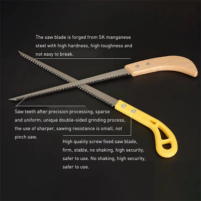 High Carbon Steel Hand Saw for Wood and Gypsum Cutting - Smarsty