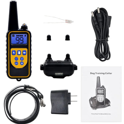 Rechargeable Electric Dog Training Collar with LCD Display - Smarsty