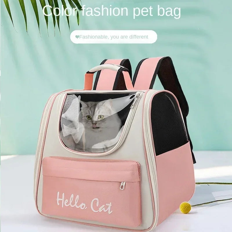 Windproof Cat Carrier Backpack for Travel and Comfort - Smarsty