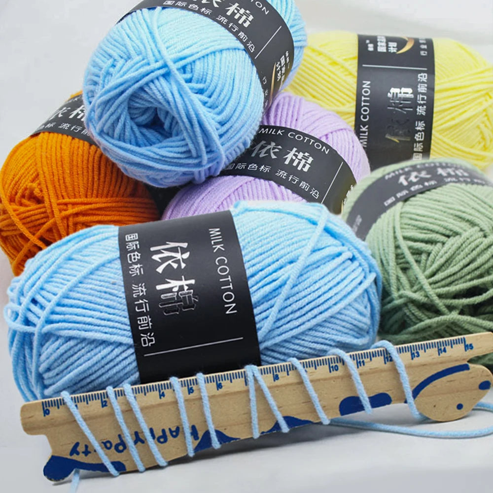 Soft Wool Milk Cotton Yarn for Knitting and Crochet - Smarsty
