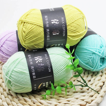 Soft Wool Milk Cotton Yarn for Knitting and Crochet - Smarsty