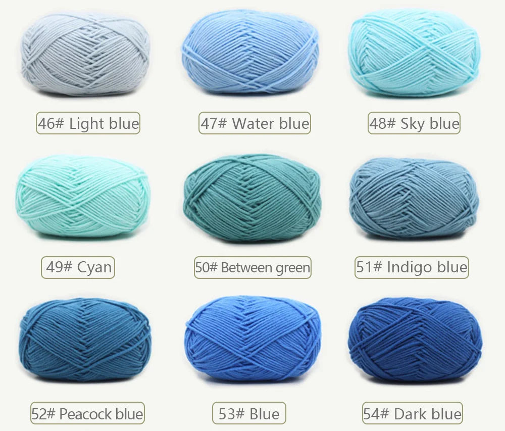 Soft Wool Milk Cotton Yarn for Knitting and Crochet - Smarsty