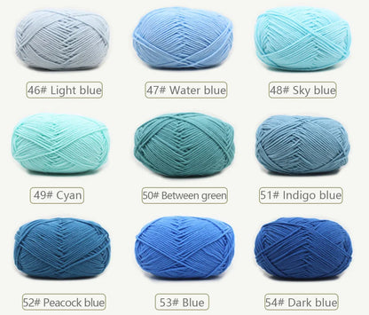 Soft Wool Milk Cotton Yarn for Knitting and Crochet - Smarsty