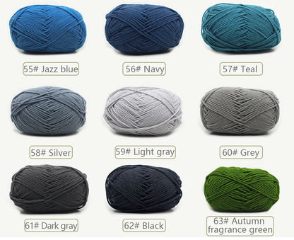 Soft Wool Milk Cotton Yarn for Knitting and Crochet - Smarsty