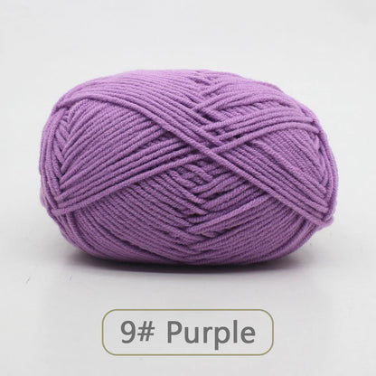 Soft Wool Milk Cotton Yarn for Knitting and Crochet - Smarsty