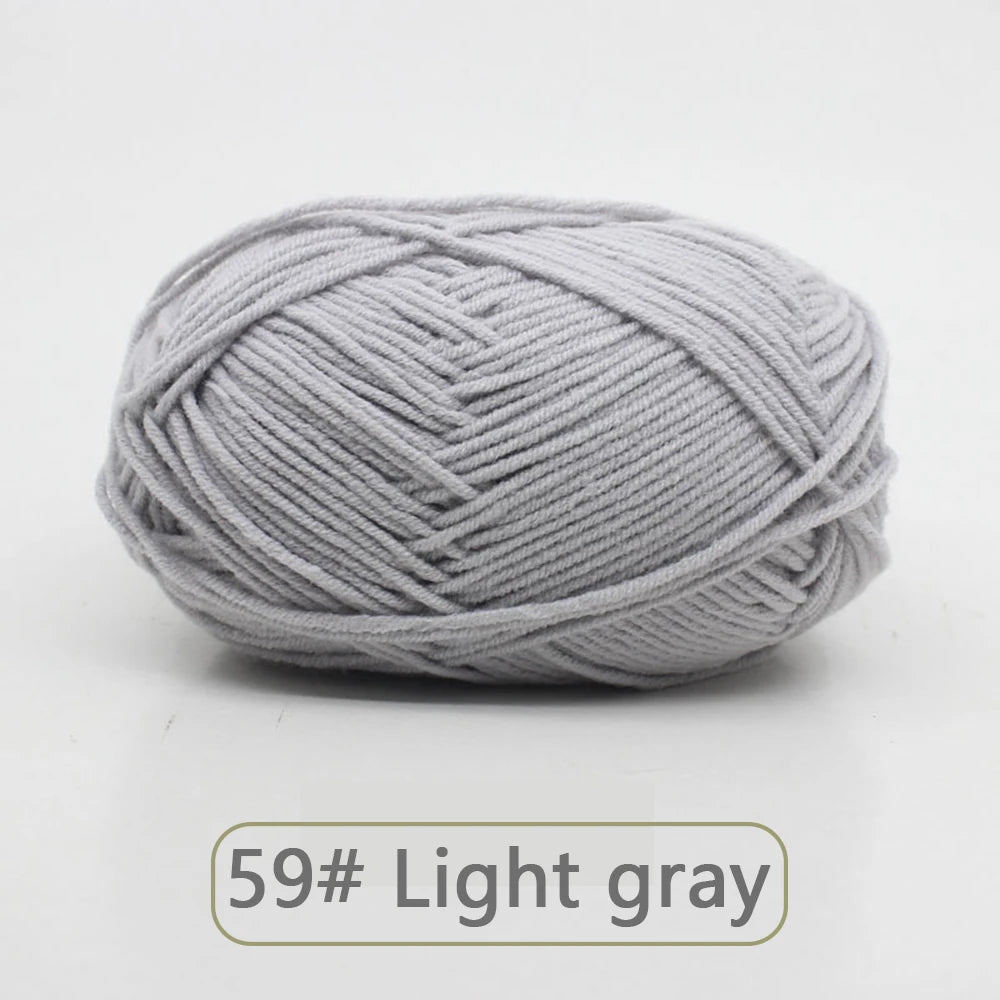 Soft Wool Milk Cotton Yarn for Knitting and Crochet - Smarsty