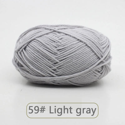 Soft Wool Milk Cotton Yarn for Knitting and Crochet - Smarsty