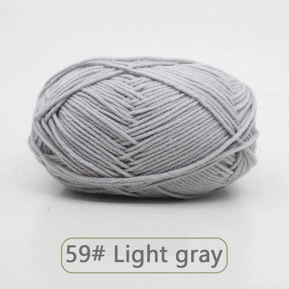 Soft Wool Milk Cotton Yarn for Knitting and Crochet - Smarsty