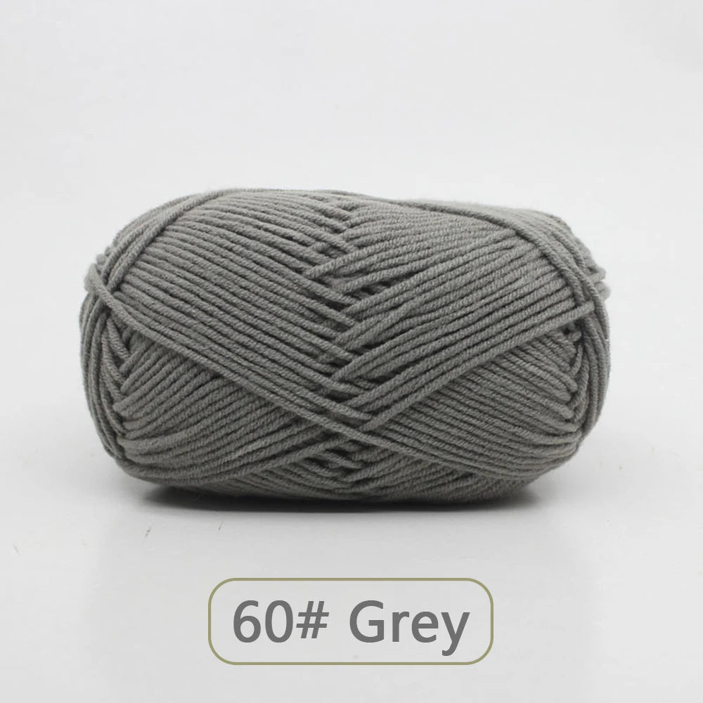Soft Wool Milk Cotton Yarn for Knitting and Crochet - Smarsty