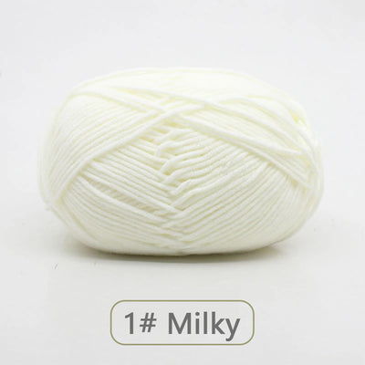Soft Wool Milk Cotton Yarn for Knitting and Crochet - Smarsty