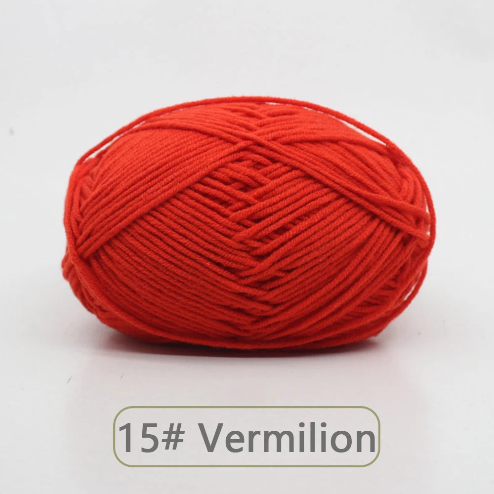 Soft Wool Milk Cotton Yarn for Knitting and Crochet - Smarsty