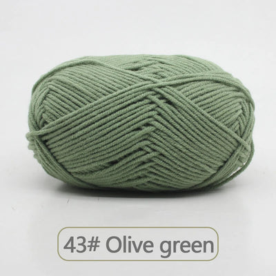 Soft Wool Milk Cotton Yarn for Knitting and Crochet - Smarsty