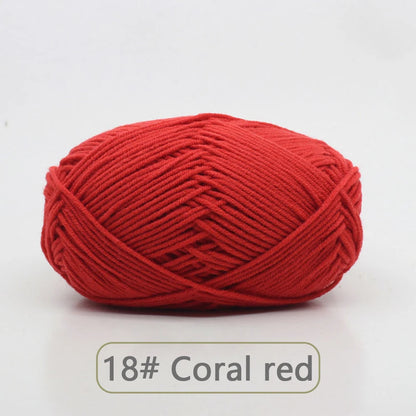 Soft Wool Milk Cotton Yarn for Knitting and Crochet - Smarsty