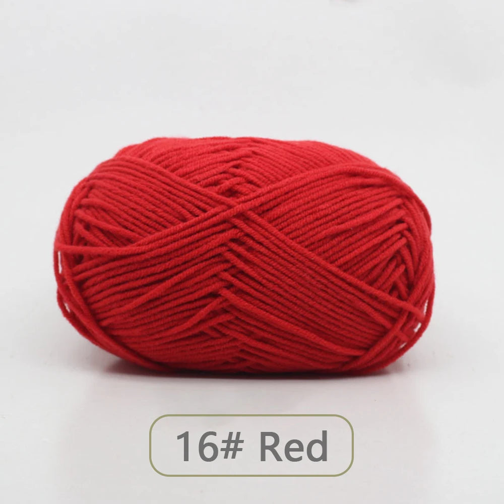 Soft Wool Milk Cotton Yarn for Knitting and Crochet - Smarsty