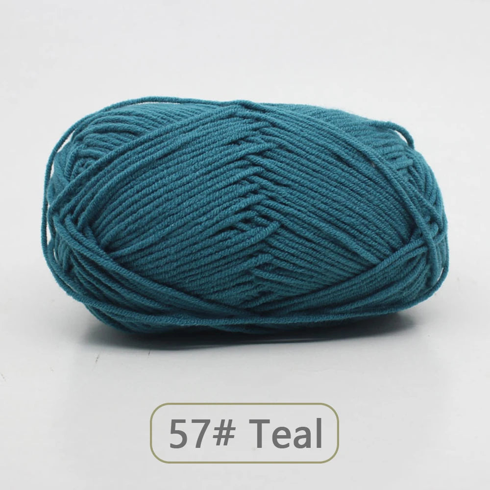 Soft Wool Milk Cotton Yarn for Knitting and Crochet - Smarsty