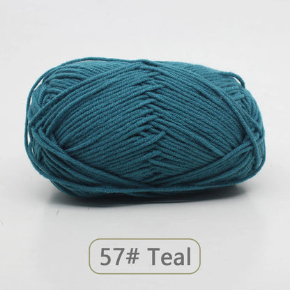 Soft Wool Milk Cotton Yarn for Knitting and Crochet - Smarsty