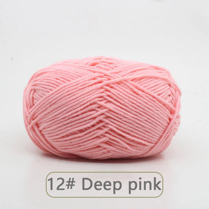 Soft Wool Milk Cotton Yarn for Knitting and Crochet - Smarsty