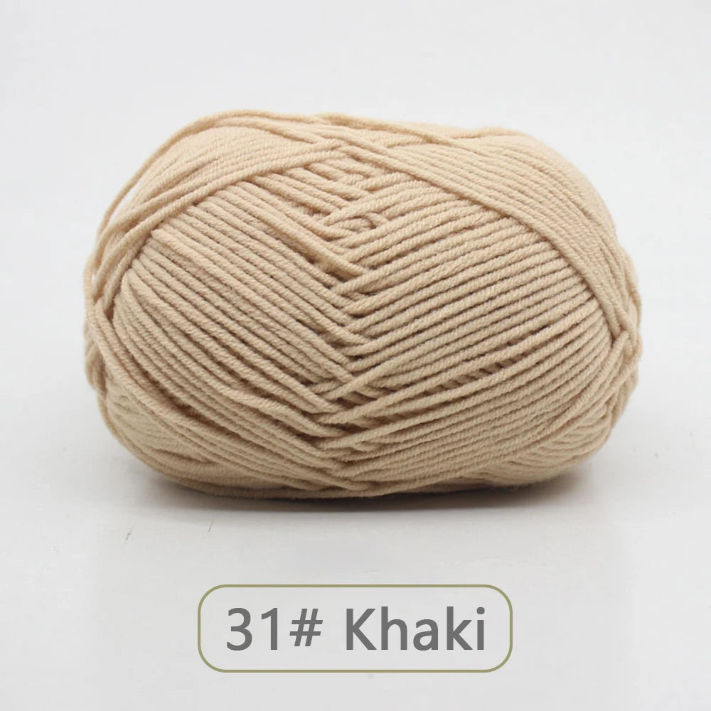 Soft Wool Milk Cotton Yarn for Knitting and Crochet - Smarsty