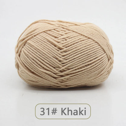 Soft Wool Milk Cotton Yarn for Knitting and Crochet - Smarsty