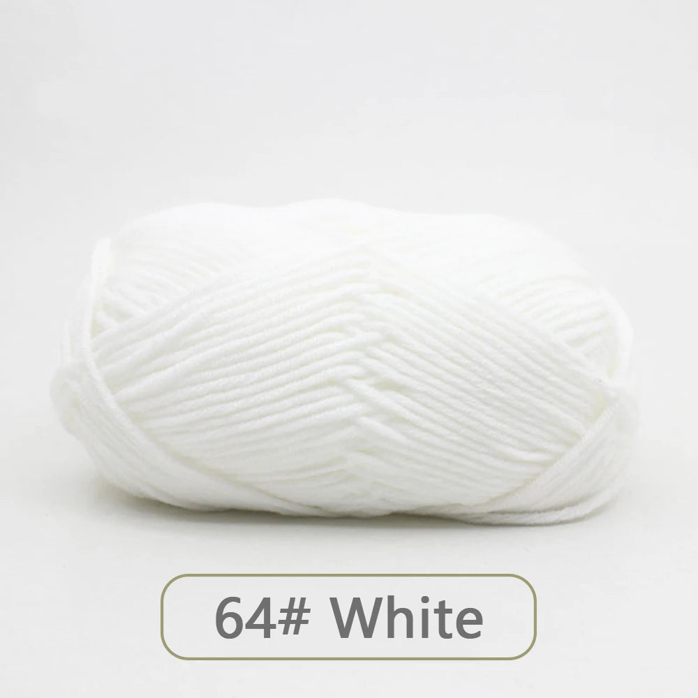 Soft Wool Milk Cotton Yarn for Knitting and Crochet - Smarsty