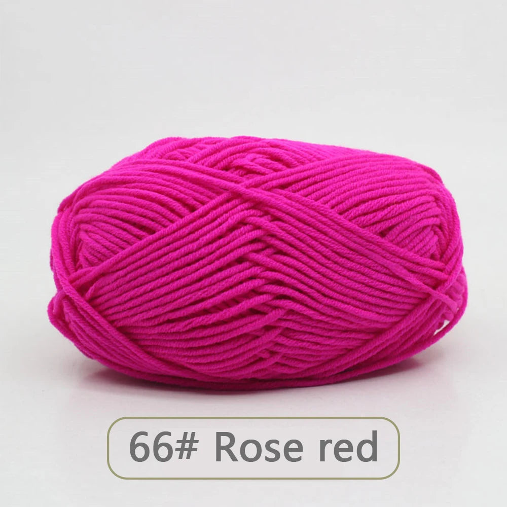 Soft Wool Milk Cotton Yarn for Knitting and Crochet - Smarsty