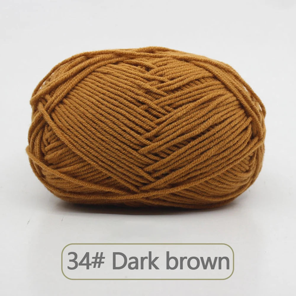 Soft Wool Milk Cotton Yarn for Knitting and Crochet - Smarsty