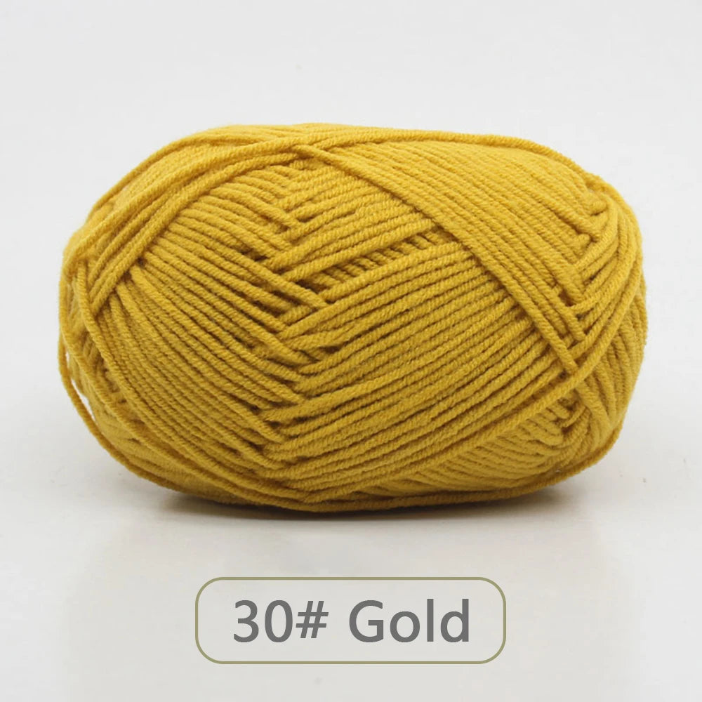 Soft Wool Milk Cotton Yarn for Knitting and Crochet - Smarsty