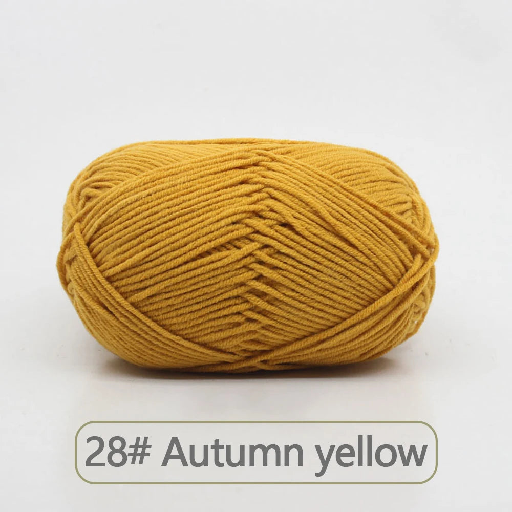 Soft Wool Milk Cotton Yarn for Knitting and Crochet - Smarsty