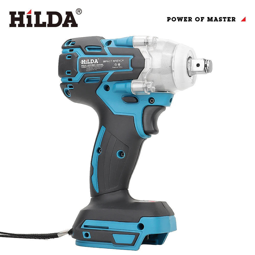 HILDA 21V Cordless Electric Impact Wrench for DIY Projects - Smarsty