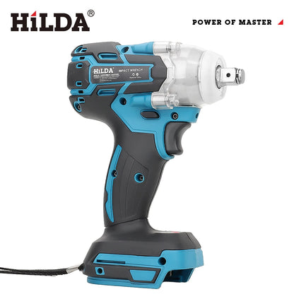 HILDA 21V Cordless Electric Impact Wrench for DIY Projects - Smarsty