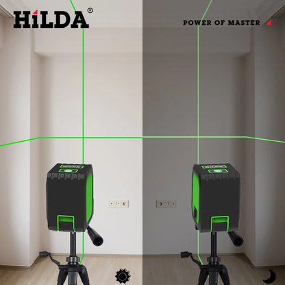HILDA Mini Laser Level with Green Beams for Precision Measuring - Smarsty