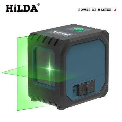 HILDA Mini Laser Level with Green Beams for Precision Measuring - Smarsty