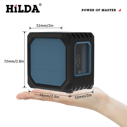 HILDA Mini Laser Level with Green Beams for Precision Measuring - Smarsty