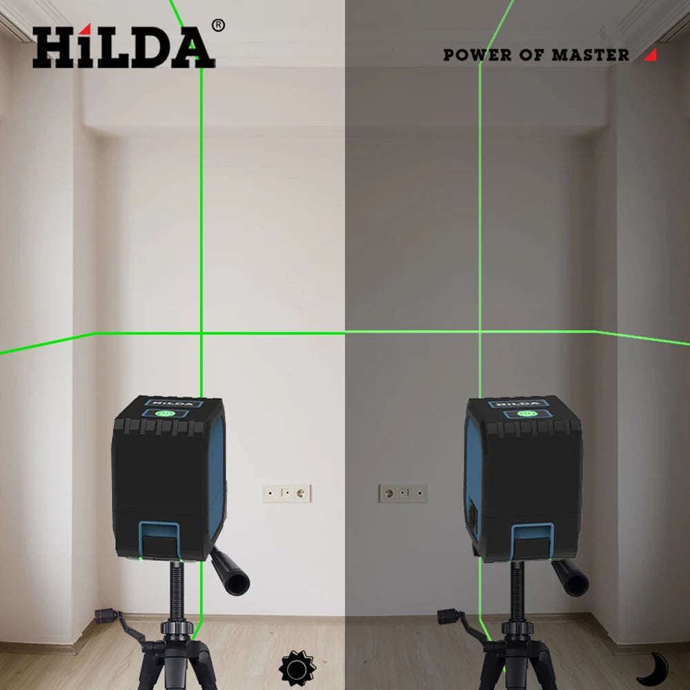 HILDA Mini Laser Level with Green Beams for Precision Measuring - Smarsty