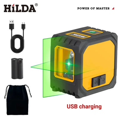 HILDA Mini Laser Level with Green Beams for Precision Measuring - Smarsty