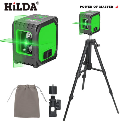 HILDA Mini Laser Level with Green Beams for Precision Measuring - Smarsty