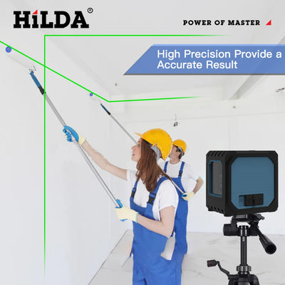 HILDA Dual-Function Mini Laser Level with Green Beams - Smarsty