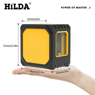 HILDA Dual-Function Mini Laser Level with Green Beams - Smarsty