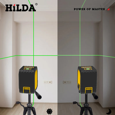 HILDA Dual-Function Mini Laser Level with Green Beams - Smarsty